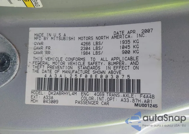 4A3AL25F08E003075: 43298210