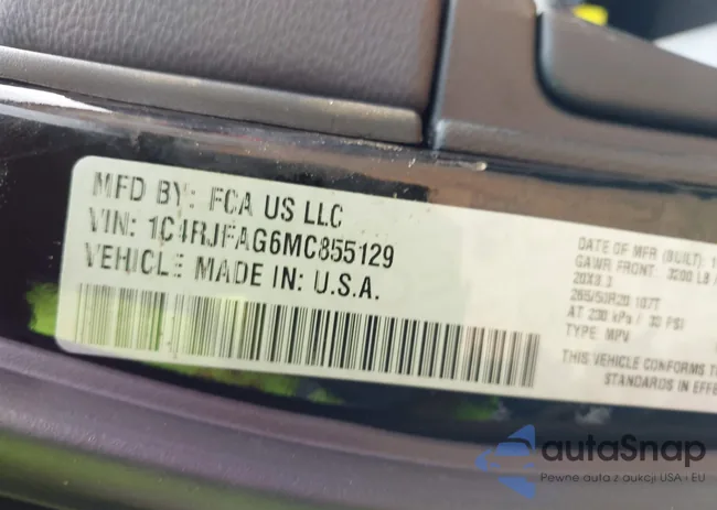 1C4RJFAG6MC855129: 43298239