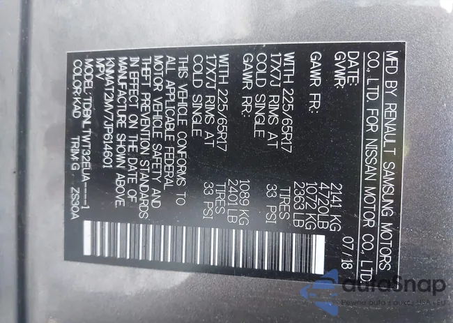 KNMAT2MV7JP614601: 43298253