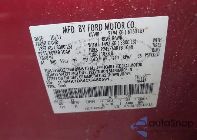 1FMHK7D84CGA50591: 43298279