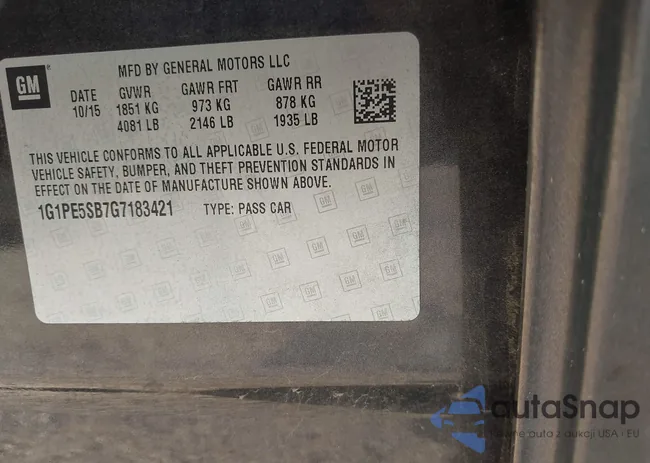 1G1PE5SB7G7183421: 43298282