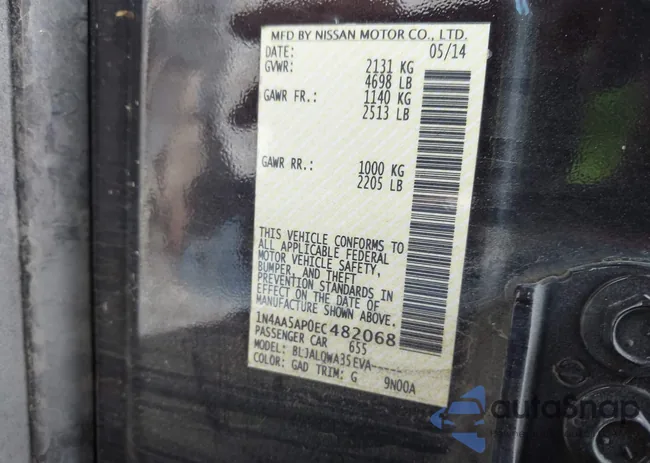 1N4AA5AP0EC482068: 43298326