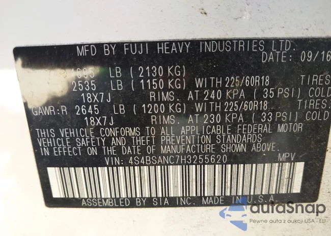 4S4BSANC7H3255620: 43298374