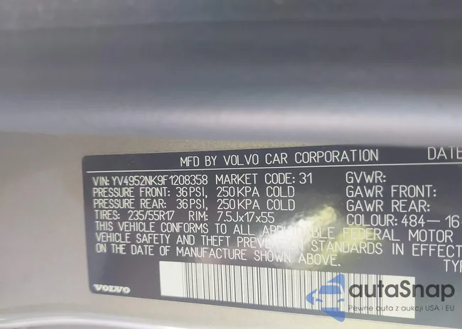 YV4952NK9F1208358: 43297431