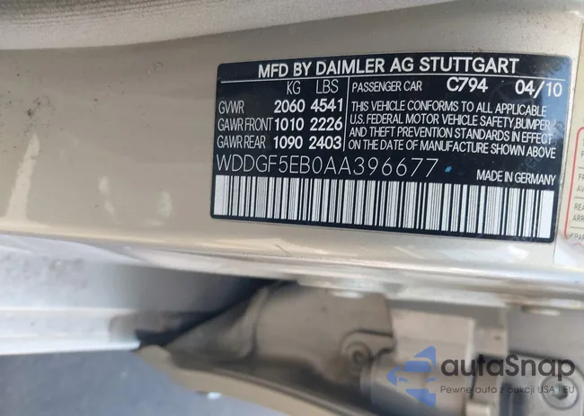 WDDGF5EB0AA396677: 43297510