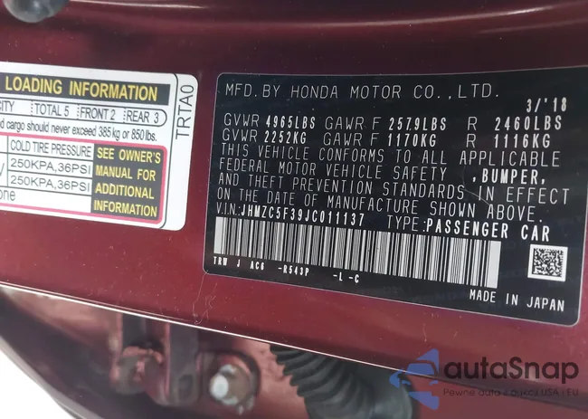 JHMZC5F39JC011137: 43297547