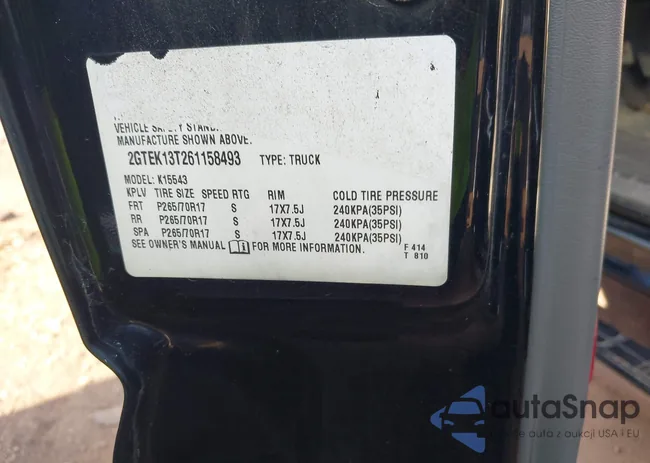 2GTEK13T261158493: 43297594