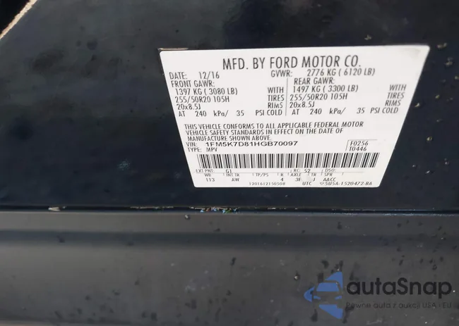 1FM5K7D81HGB70097: 43297597