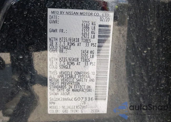 5N1DR2BN6LC607336: 43297611