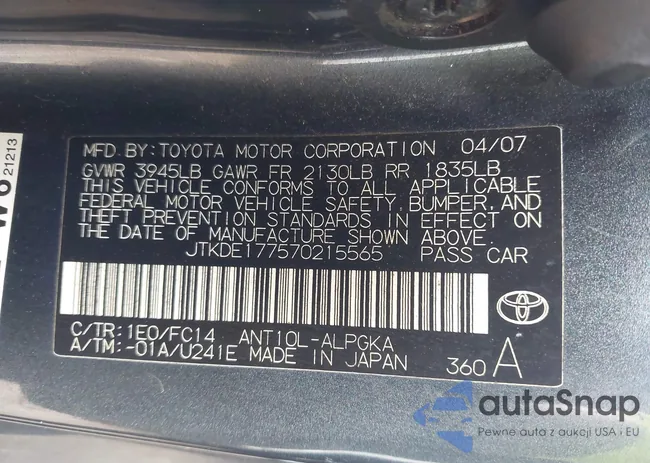 JTKDE177570215565: 43297746