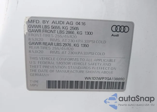 WA1D7AFP7GA138690: 43298787