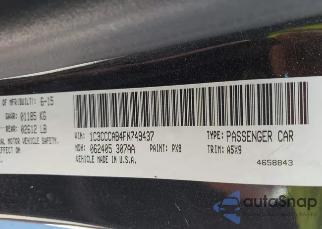 1C3CCCAB4FN749437: 43298968