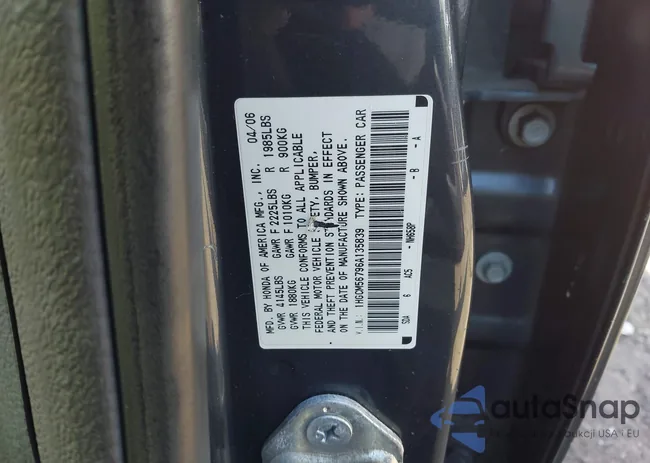 1HGCM56796A135839: 43298997