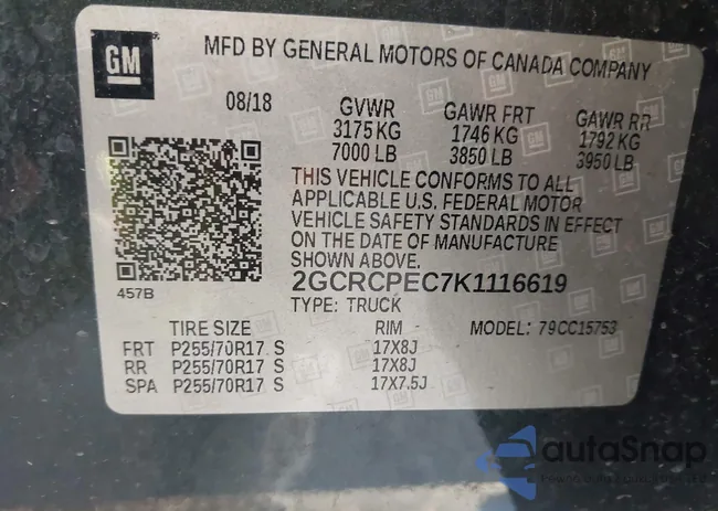 2GCRCPEC7K1116619: 43299024