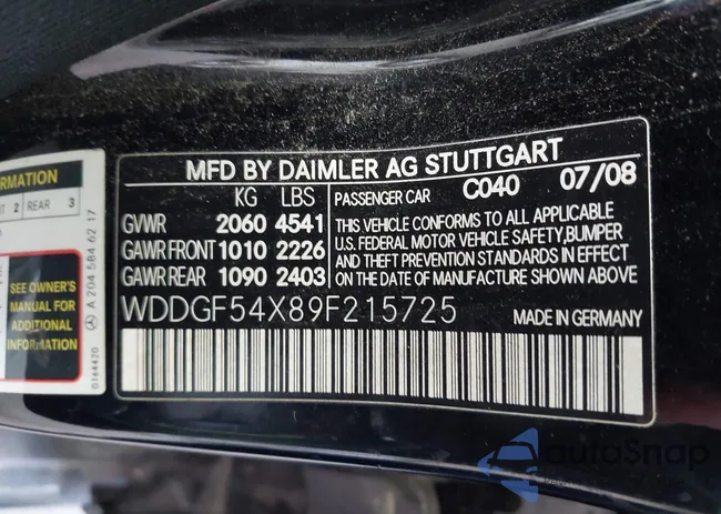 WDDGF54X89F215725: 43299032