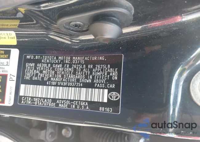 4T1BF1FK9FU937254: 43299111