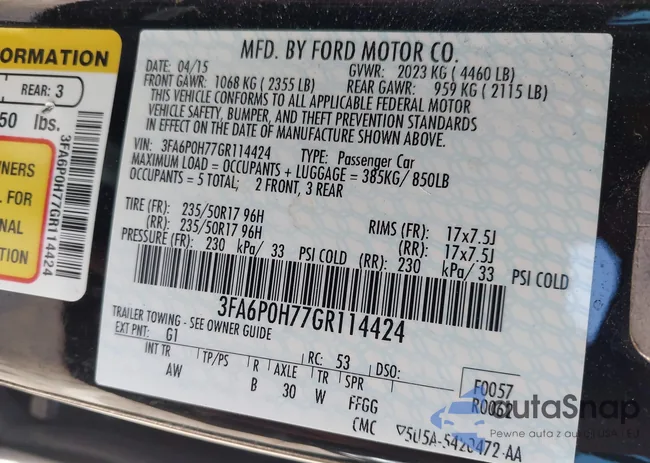 3FA6P0H77GR114424: 43299207