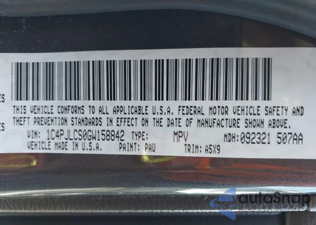 1C4PJLCS0GW158842: 43299345