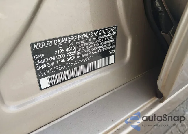 WDBUF56J76A799001: 43299368