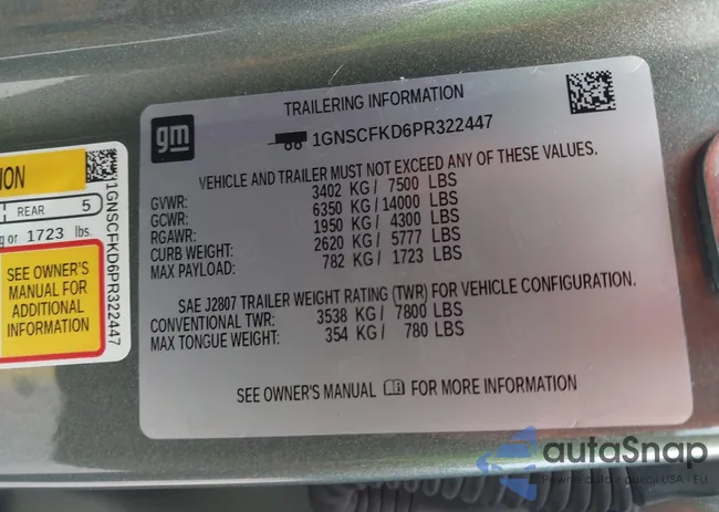 1GNSCFKD6PR322447: 43298527