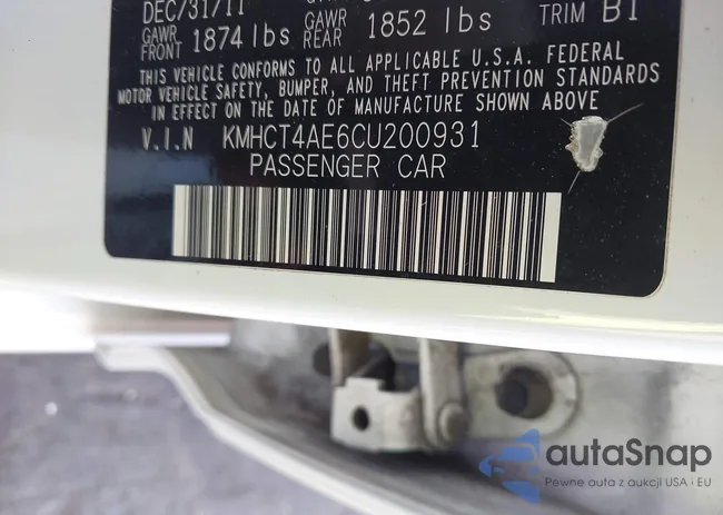 KMHCT4AE6CU200931: 43298559