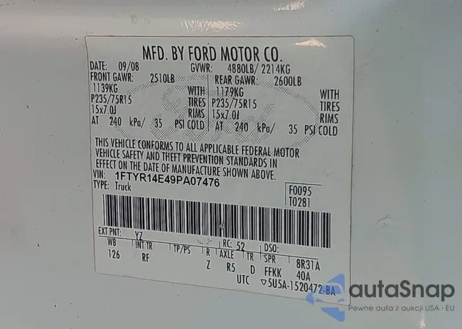 1FTYR14E49PA07476: 43298610