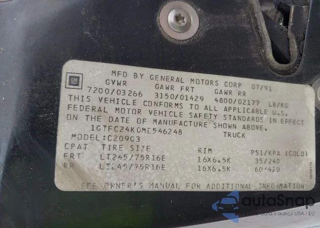 1GTFC24K0ME546248: 43299837