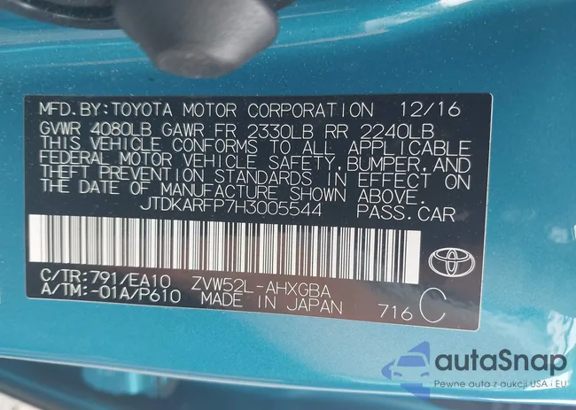 JTDKARFP7H3005544: 43299961