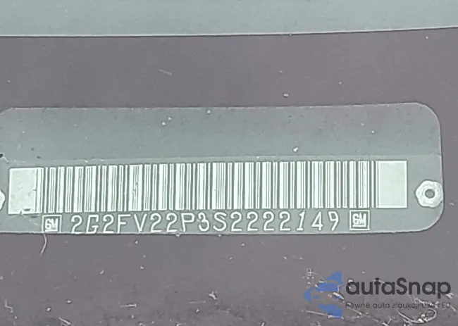 2G2FV22P3S2222149: 43300006