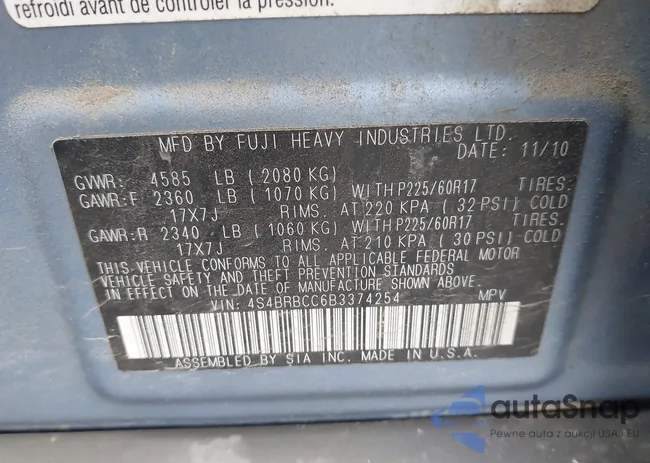 4S4BRBCC6B3374254: 43300099