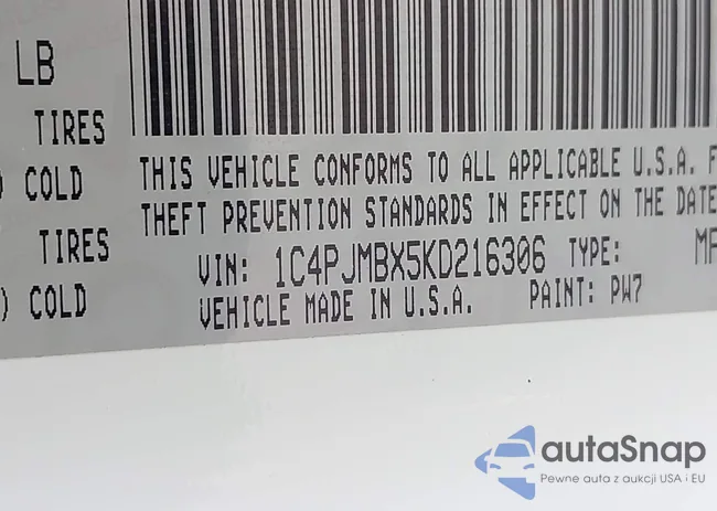1C4PJMBX5KD216306: 43300199