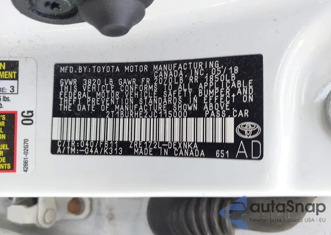 2T1BURHE2JC115000: 43300230