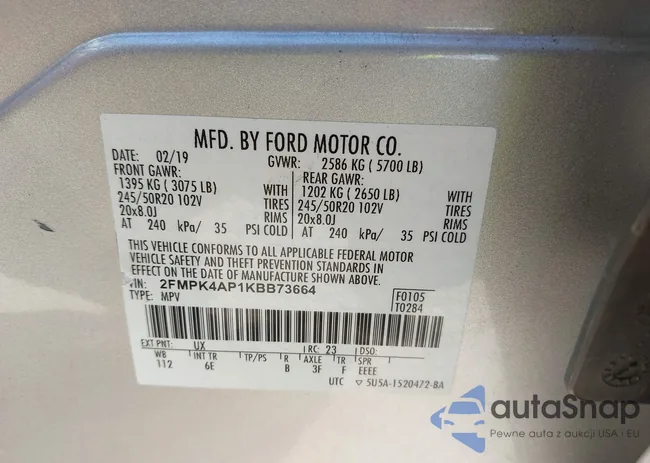 2FMPK4AP1KBB73664: 43300289