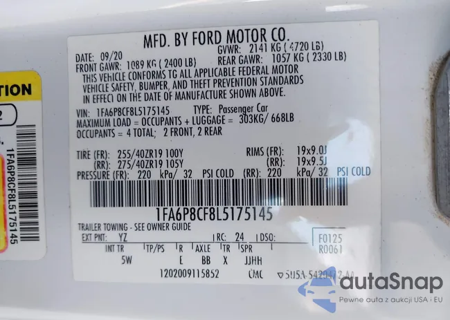 1FA6P8CF8L5175145: 43300343