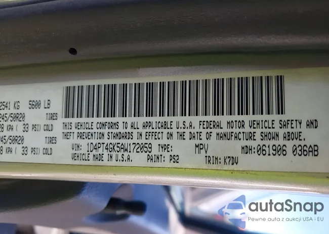 1D4PT4GK5AW172059: 43300364