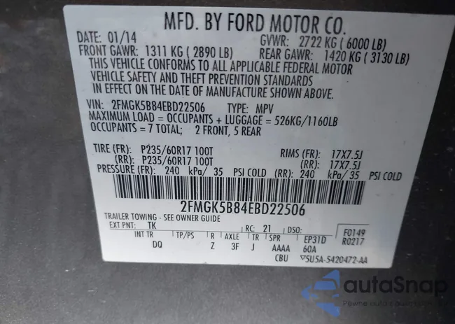 2FMGK5B84EBD22506: 43300375