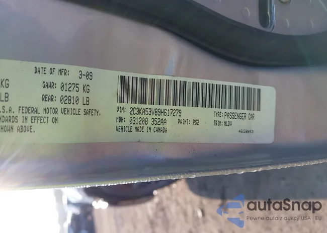 2C3KA53V89H617279: 43299426