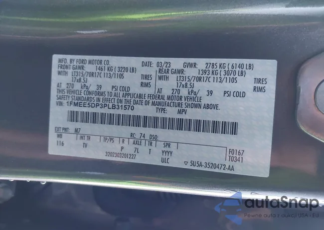 1FMEE5DP3PLB31570: 43299456