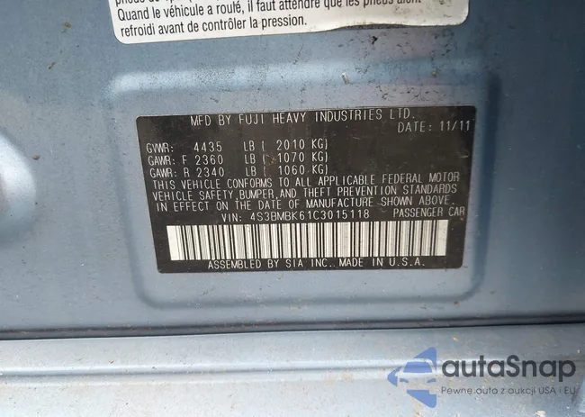 4S3BMBK61C3015118: 43299548