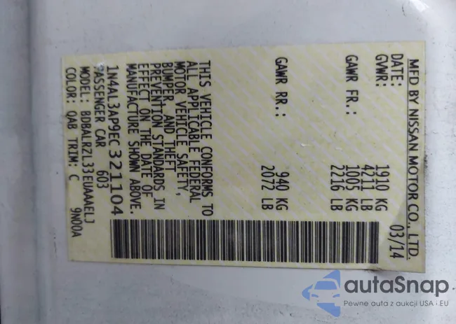 1N4AL3AP9EC321104: 43299664