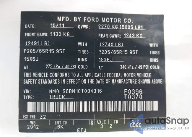 NM0LS6BN1CT084316: 43299683