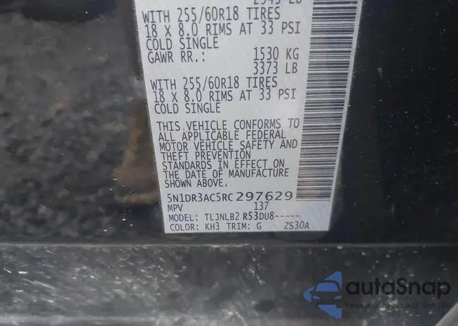 5N1DR3AC5RC297629: 43299692