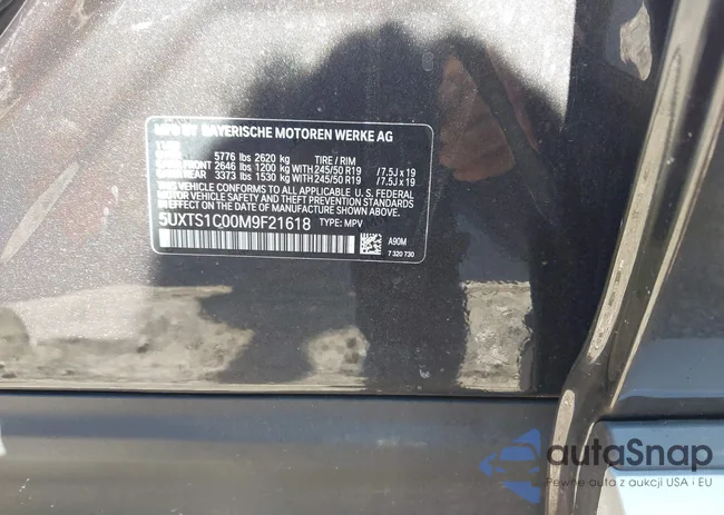 5UXTS1C00M9F21618: 43301141