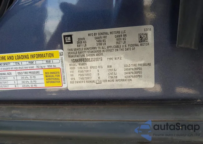 1GNKRFED0EJ320019: 43301151