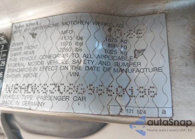 WBADK8308G9660196: 43301217