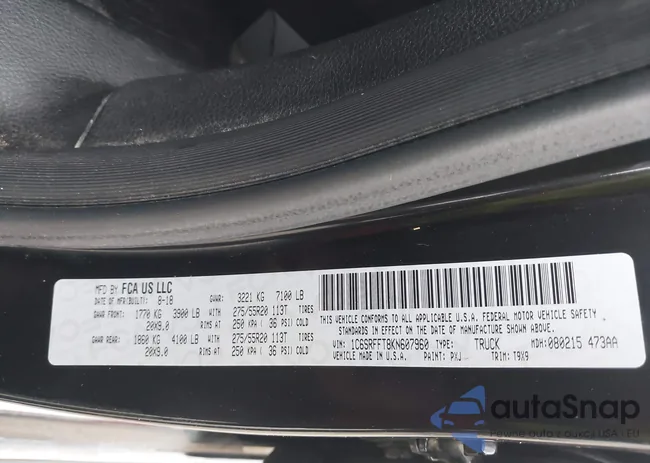 1C6SRFFT8KN607960: 43301293