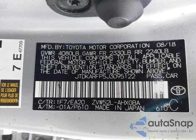 JTDKARFP5J3095122: 43301309