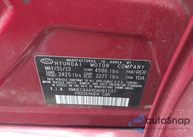 KMHEC4A4XDA081137: 43301326