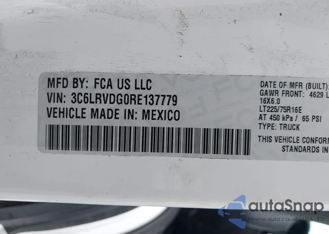 3C6LRVDG0RE137779: 43301355