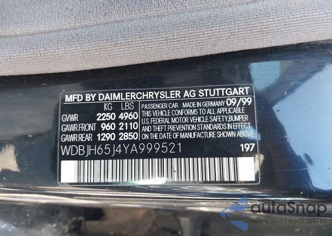 WDBJH65J4YA999521: 43301378